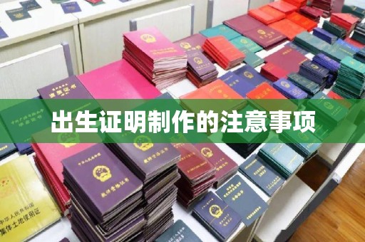 云和出生证明制作的注意事项