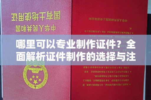 云和哪里可以专业制作证件？全面解析证件制作的选择与注意事项