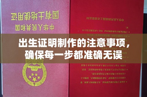 云和出生证明制作的注意事项，确保每一步都准确无误