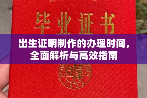 云和出生证明制作的办理时间，全面解析与高效指南