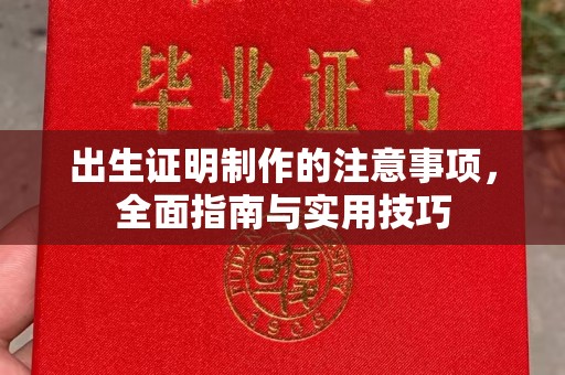 云和出生证明制作的注意事项，全面指南与实用技巧