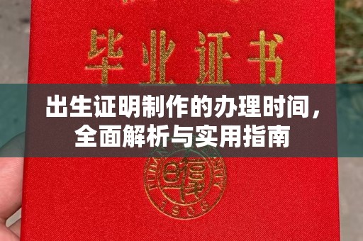 云和出生证明制作的办理时间，全面解析与实用指南